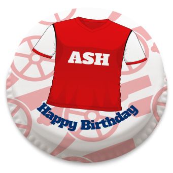Arsenal Themed Shirt Cake