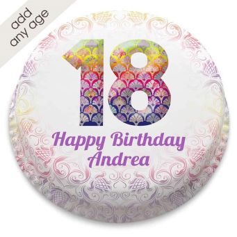 Any Age Fancy Number Cake