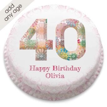 Any Age Classic Number Cake