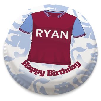 Aston Villa F.C. Themed Football Shirt Cake