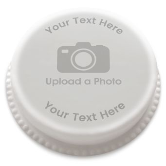 Circle Photo Cake with Text
