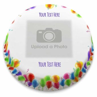 Balloons Photo Cake