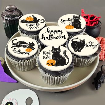 12 Colourful Witch Cupcakes