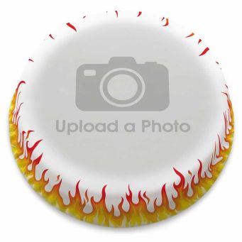 Flames Full Photo Cake