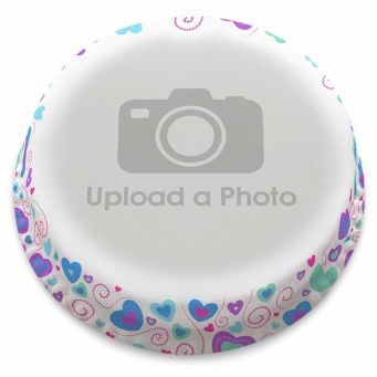 Colourful Hearts Full Photo Cake