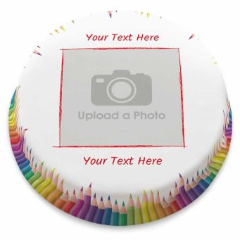 Pencils Photo Cake