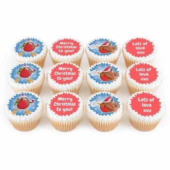 12 Robin Cupcakes
