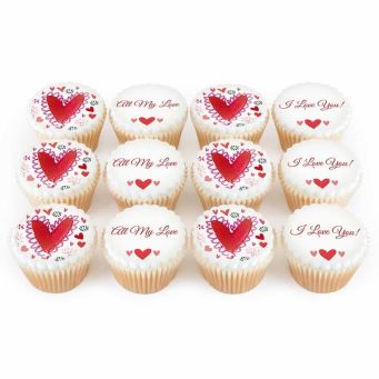 12 Hearty Cupcakes