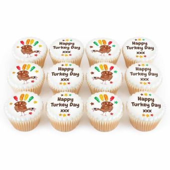 12 Turkey Cupcakes