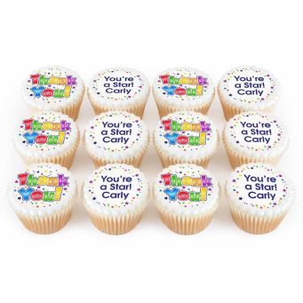 12 Thank You Cupcakes