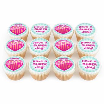 12 Super Mum Cupcakes