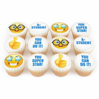 12 Good Luck Emoji Cupcakes