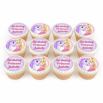 12 Pony Princess Cupcakes