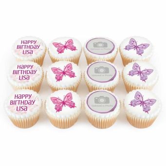 12 Pretty Butterfly Cupcakes