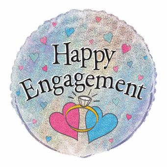 Silver Engagement Balloon