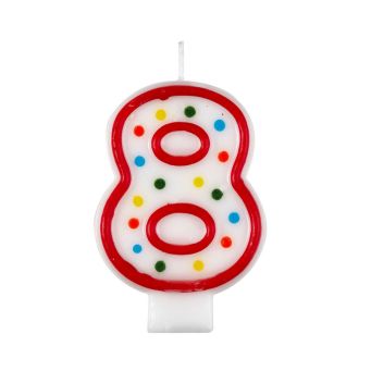 Polka Dot 8 Candle