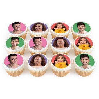 4 Photos On 12 Cupcakes