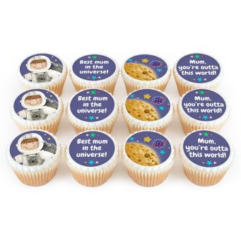 12 Space Mum Cupcakes