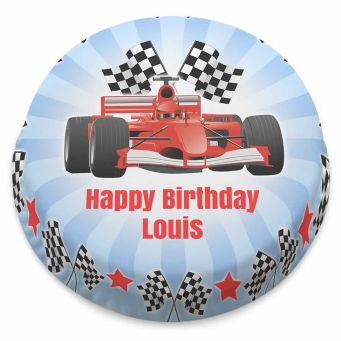 Red F1 Car Cake 