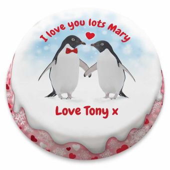 Penguin Love Cake