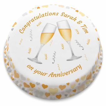 Champagne Toast Cake