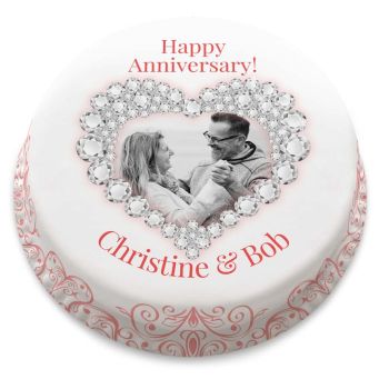 Anniversary Heart Cake