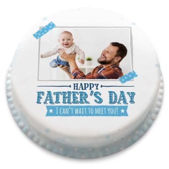 I Can't wait to meet you Photo Cake