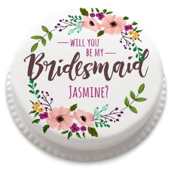 Will You Be My Bridesmaid Cake
