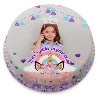 Unicorn Glitter Cake