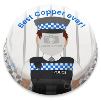 Policeman Photo Cake