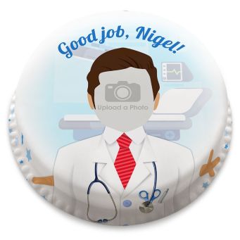 Male Doctor Photo Cake