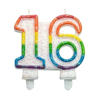 Rainbow 16 Candle