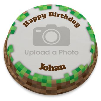 Miner Full Photo Cake