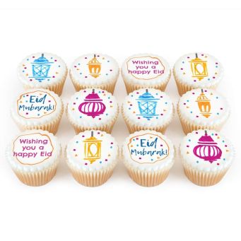 12 Eid Handmade Cupcakes