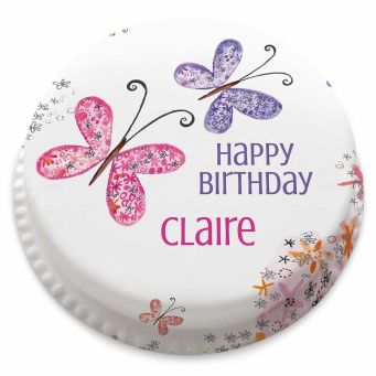 Pretty Butterflies Cake