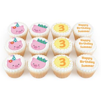 12 Little Piggies Cupcakes