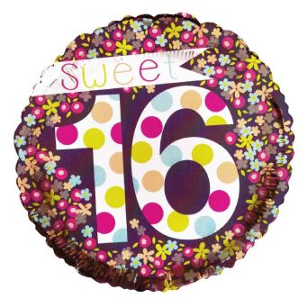 Sweet 16th Flower Balloon