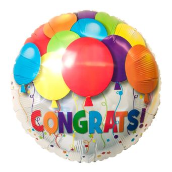 Rainbow Congratulations Balloon