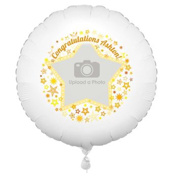 Gold Star Photo Balloon