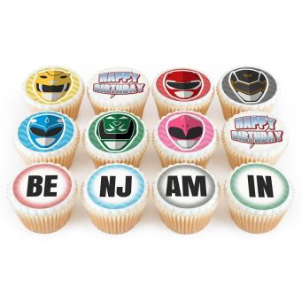 12 Power Mask Cupcakes