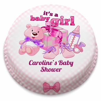 Pink Baby Shower Cake