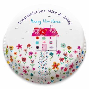 Floral New Home Cake
