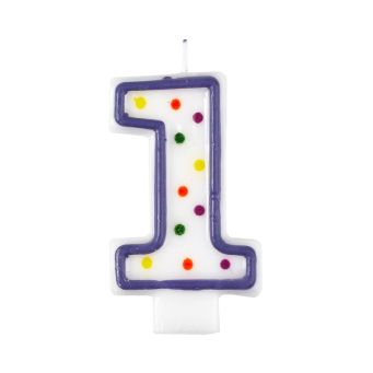 Polka Dot 1 Candle