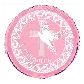 Pink Communion Balloon