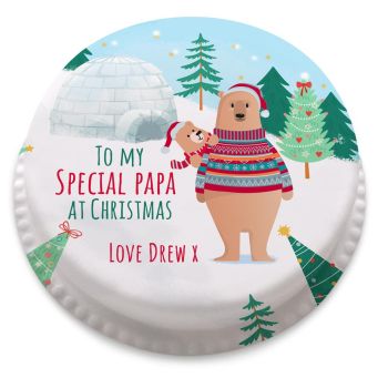 Papa Bear Christmas Cake