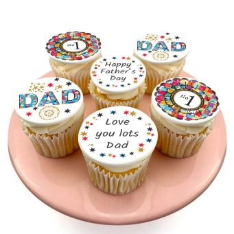 Starry No.1 Dad Cupcakes