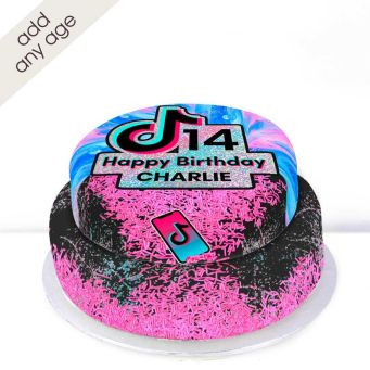 Any Age Tiered TikTok Cake