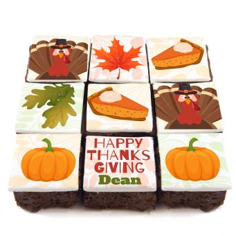 Colourful Thanksgiving Brownies