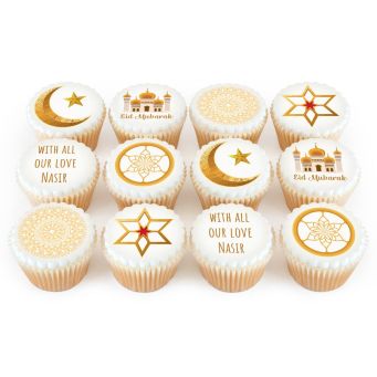 Golden Eid Cupcakes