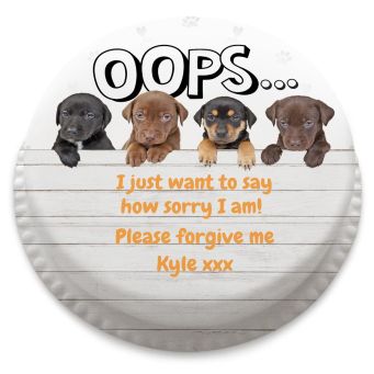 Sorry Puppies Cake